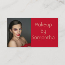 Modern Photo Makeup Business Card