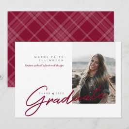 Modern Photo Maroon Student Meddelande