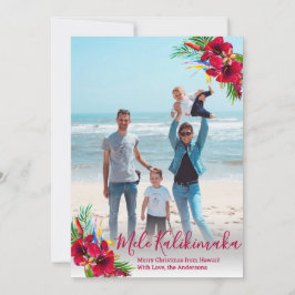 Modern Photo Mele Kalikimaka julkort