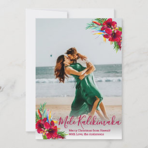 Modern Photo Mele Kalikimaka julkort