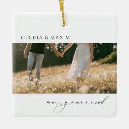 Modern Photo Minimal Elegant Nylyed Julgransprydnad Keramik