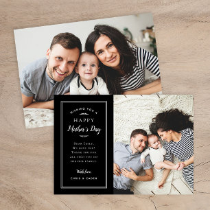 Modern Photo Mors dag Card för frun och Mamma Inbjudningar