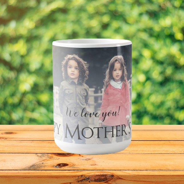 Modern Photo Mors dag Mugg (Modern Photo Mothers Day Personalized Coffee Mug)