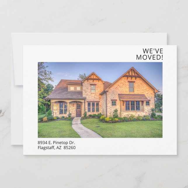 Modern Photo New Home Meddelande (Framsida)