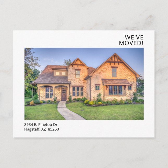 Modern Photo New Home Vykort (Framsida)