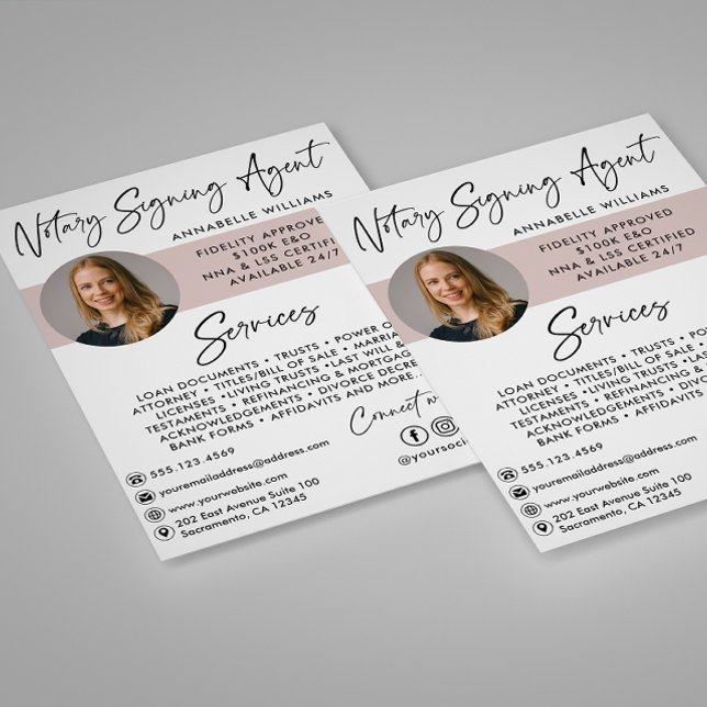 Modern Photo Notary Signing Agent Flyer (Skapare uppladdad)
