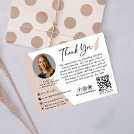 Modern Photo Notary Signing Agent Tack Visitkort