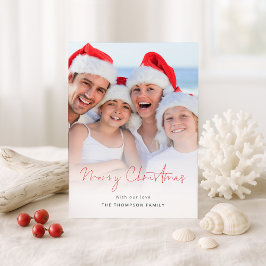 Modern Photo Overlay NZ God jul Julkort