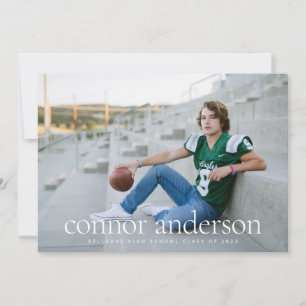Modern Photo Overlay Studenten-meddelandekort Julkort