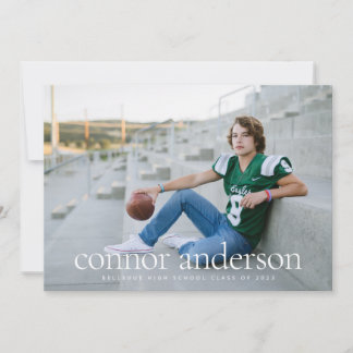 Modern Photo Overlay Studenten-meddelandekort Julkort