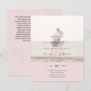 Modern PHOTO OVERLAY TEXT Bröllop budget