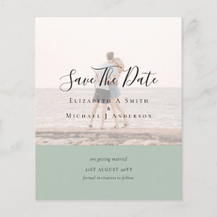 Modern PHOTO OVERLAY TEXT SPARA DATA budget Flygblad