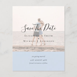 Modern PHOTO OVERLAY TEXT SPARA DATA budget Flygblad