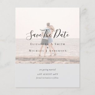 Modern PHOTO OVERLAY TEXT SPARA DATA budget Flygblad