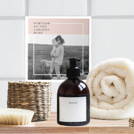 Modern Photo Pastel Rosa Family Loely Gift Kakelplatta