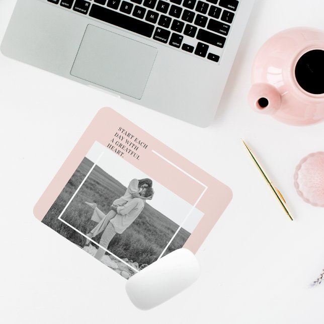 Modern Photo Pastel Rosa Family Loely Gift Musmatta (Skapare uppladdad)