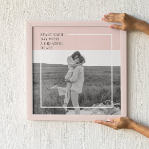 Modern Photo Pastel Rosa Family Loely Gift Poster