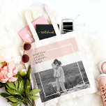 Modern Photo Pastel Rosa Family Loely Gift Tygkasse<br><div class="desc">Modern Photo Pastel Rosa Family Loely Gift</div>