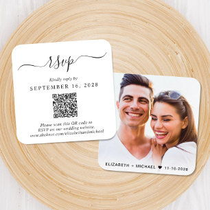 Modern Photo QR-Bröllop OSA Tilläggskort