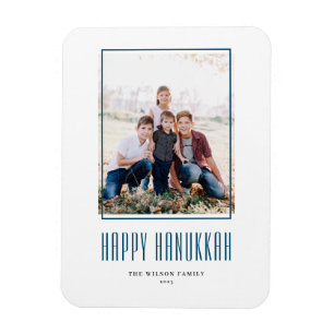 Modern Photo Ram Lycklig Hanukkah Magnet
