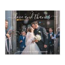 Modern Photo Simple Budget Bröllop - tackkort