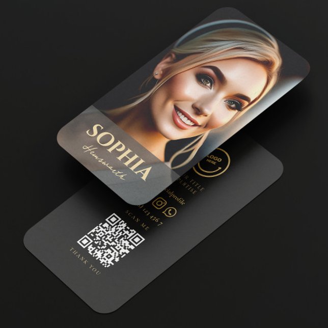 MODERN PHOTO Social Media logotyp QR-kod Visitkort (Skapare uppladdad)