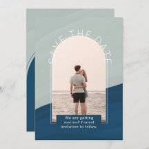 Modern Photo Sparat datumet Bröllop