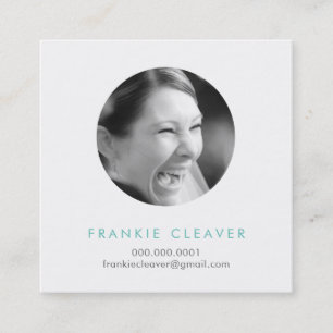 MODERN PHOTO SPOT headshot simple fold Circle Fyrkantigt Visitkort
