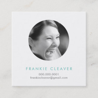 MODERN PHOTO SPOT headshot simple fold Circle Fyrkantigt Visitkort