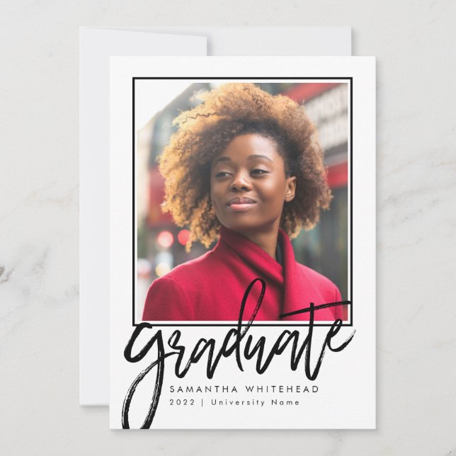 Modern Photo Student annons Card 2022 Meddelande (Framsida)