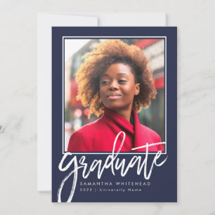 Modern Photo Student annons Navy Blue 2022 Meddelande