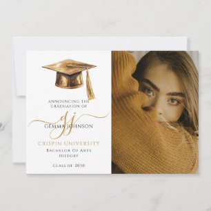 Modern Photo Studenten annons Guld-skript Meddelande