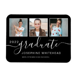 Modern Photo Studenten Collage 2022 Black Magnet