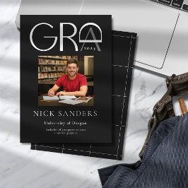 Modern Photo Studenten College Black Meddelande