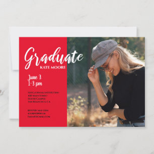 Modern Photo Studenten Inbjudningar