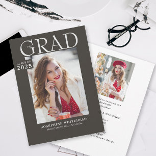 Modern Photo Studenten-meddelande Grått Meddelande