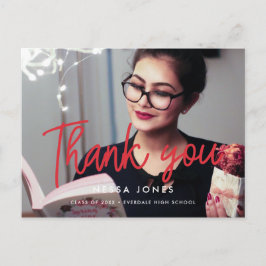 Modern Photo studenten Tack Vykort