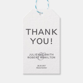 Modern Photo Tack Bröllop Gift-märkre Presentetikett