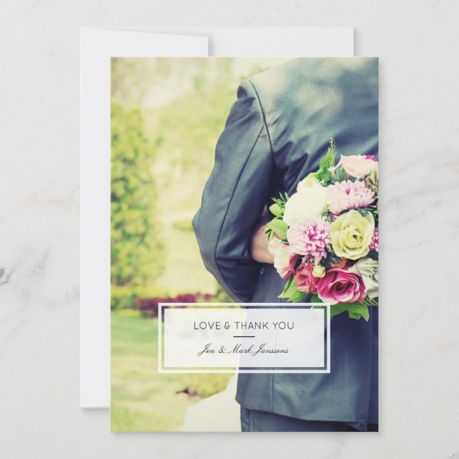 Modern Photo Tack Kort (Framsida)