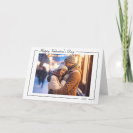 Modern Photo Valentine’s Day Card Kort