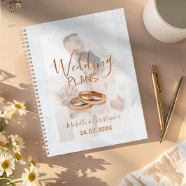 Modern Photo White & Guld Bröllop Plans