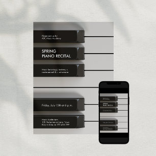 Modern Piano Music Academy Konsertinbjudan Inbjudningar