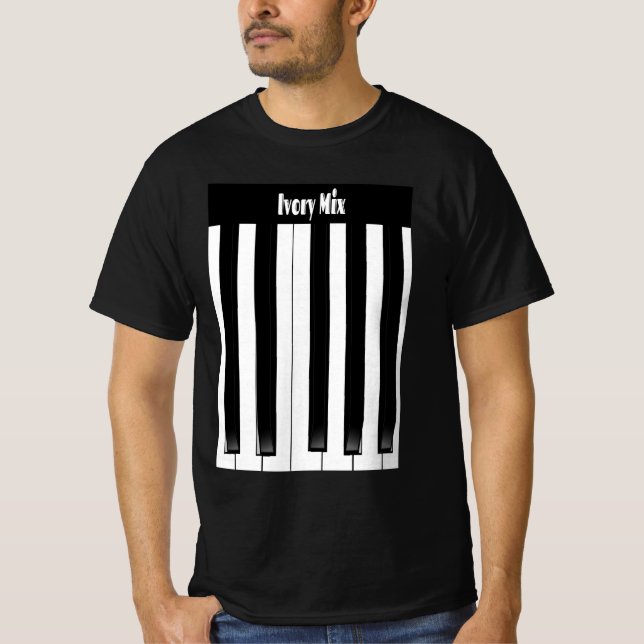 Modern Piano Tangentbord Player T Shirt (Framsida)