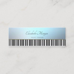Modern,Pianotangenter, Musiklärare Mini Visitkort