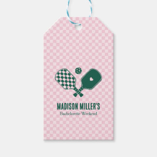 Modern Pickleball & Prosecco Systerfesthelg Presentetikett