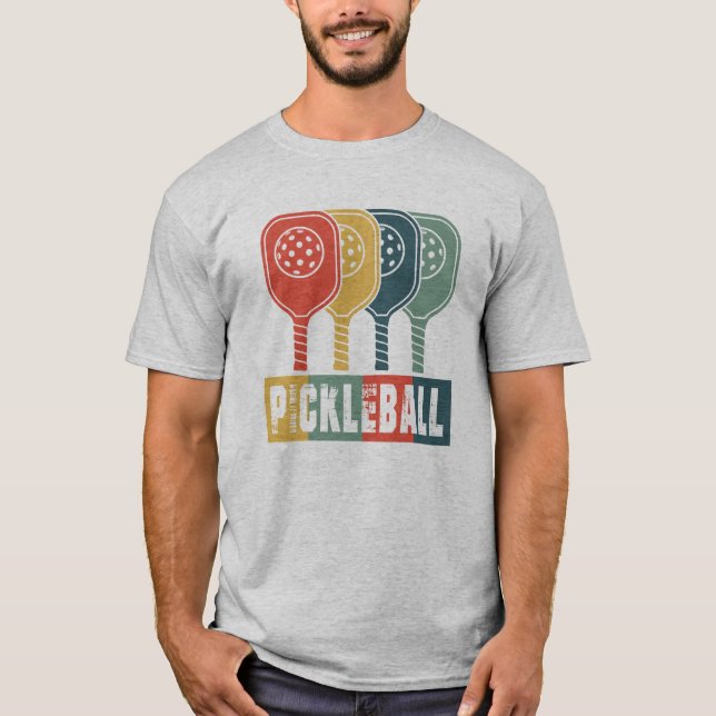 Modern Pickleball T Shirt (Framsida)