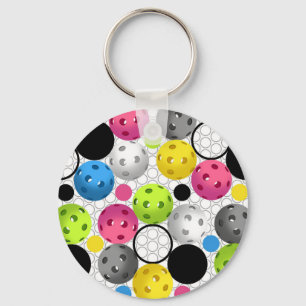 Modern Picklebollar-Logotyp Nyckelring