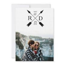 Modern pil | Spara datum | Foto Bröllop