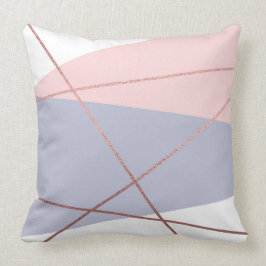 Modern Pillow, Rosa och Lila för Abstrakten Ro, Gu Kudde