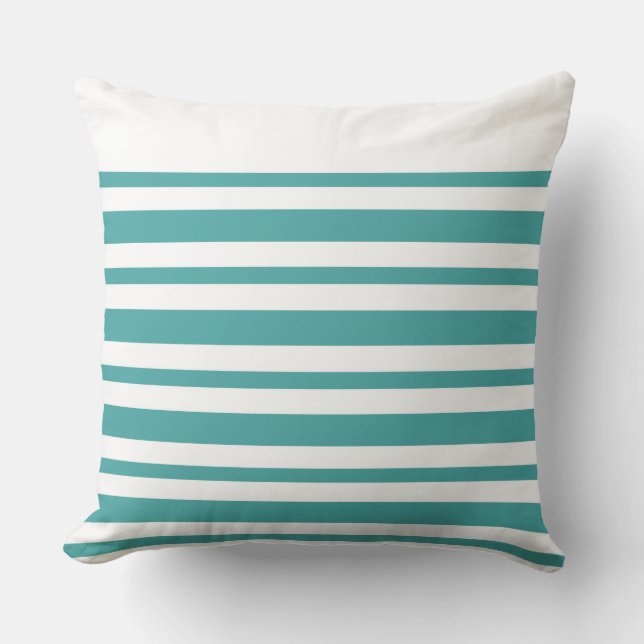 Modern Pillow Teal Rand CH9 med marlodedededesign Kudde (Framsida)